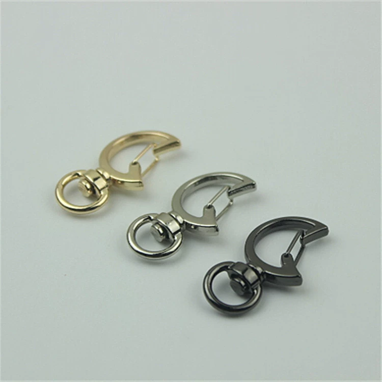 Аксессуары для багажа Новая сумка Кулон Лунный крючок Светлый золотой брелок Собака Пряжка Крюк Соединительная пряжка