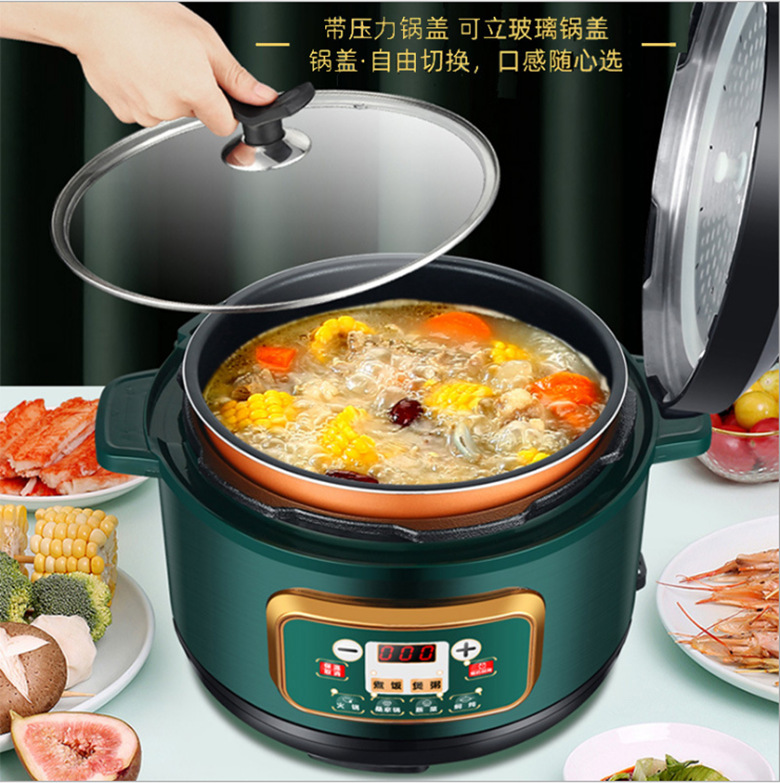 多功能锅蒸煮煎焖一体电压力锅3升高压锅厂家批发多功能电火锅|ms