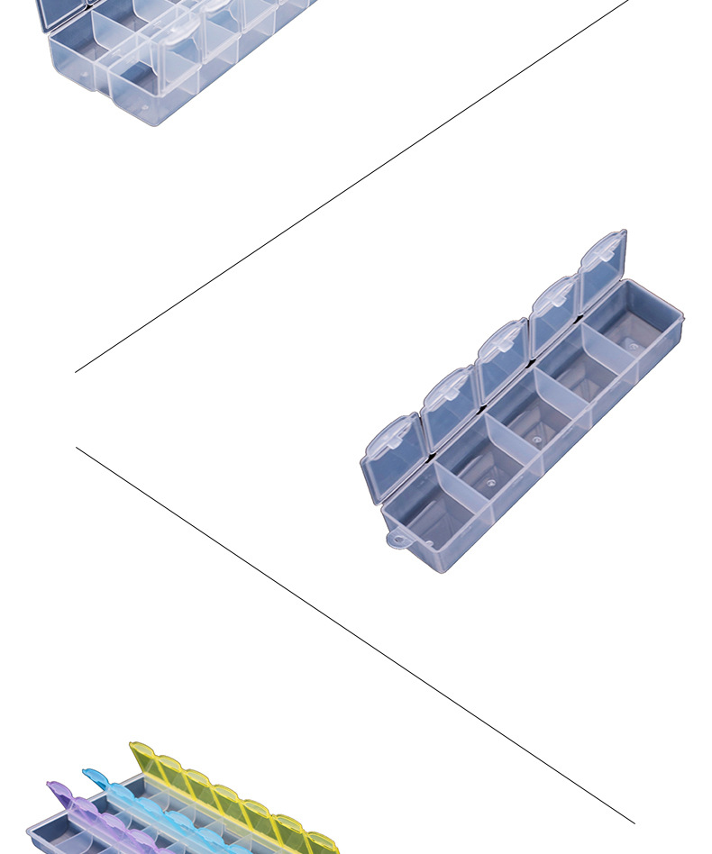 钻石画 点钻收纳盒透明饰品盒方钻圆通分钻盒装钻盒工具 工厂直销详情8