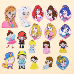 Cartoon Princess Embroidery Cloth Patches Clothes Patches Embroidery Patch Cloth Badge Cloth Patches Computer Embroidery 