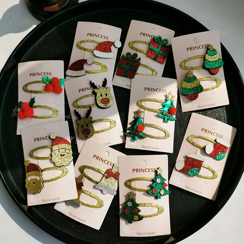 15g Weight Hair Clip Hair Accessories Type Christmas Cute Women'S Cartoon Character Hair Clip
