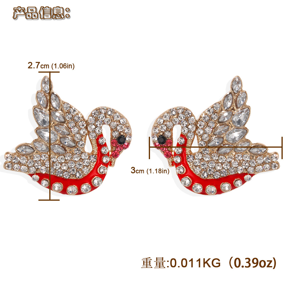 New Fashion  Alloys Studded With Diamonds  Atmosphere Small Fresh  Alloy Earrings Nihaojewelry Wholesale display picture 12