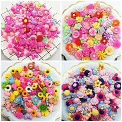 Resin Accessories Mixed Chrysanthemum Flower Headband DIY Hair Clip Children's Ring Phone Case Accessories Material Sticker