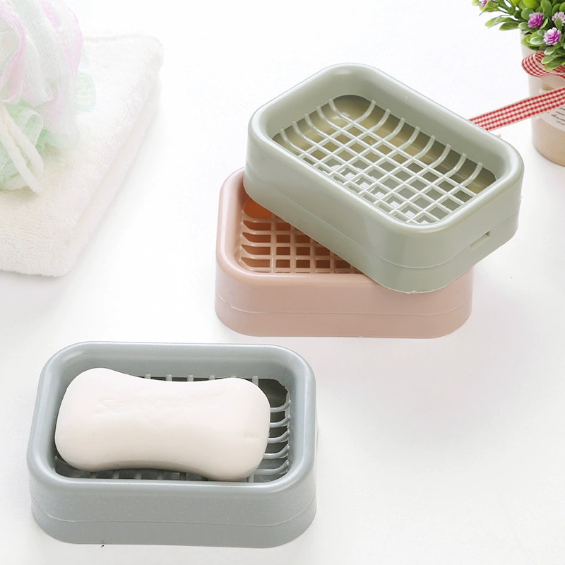Drying rack, big plastic double-layer soap holder for home use, European style