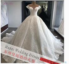 2023速賣通新款外貿婚紗禮服 非洲跨境新娘結婚蕾絲婚紗廠家貨源