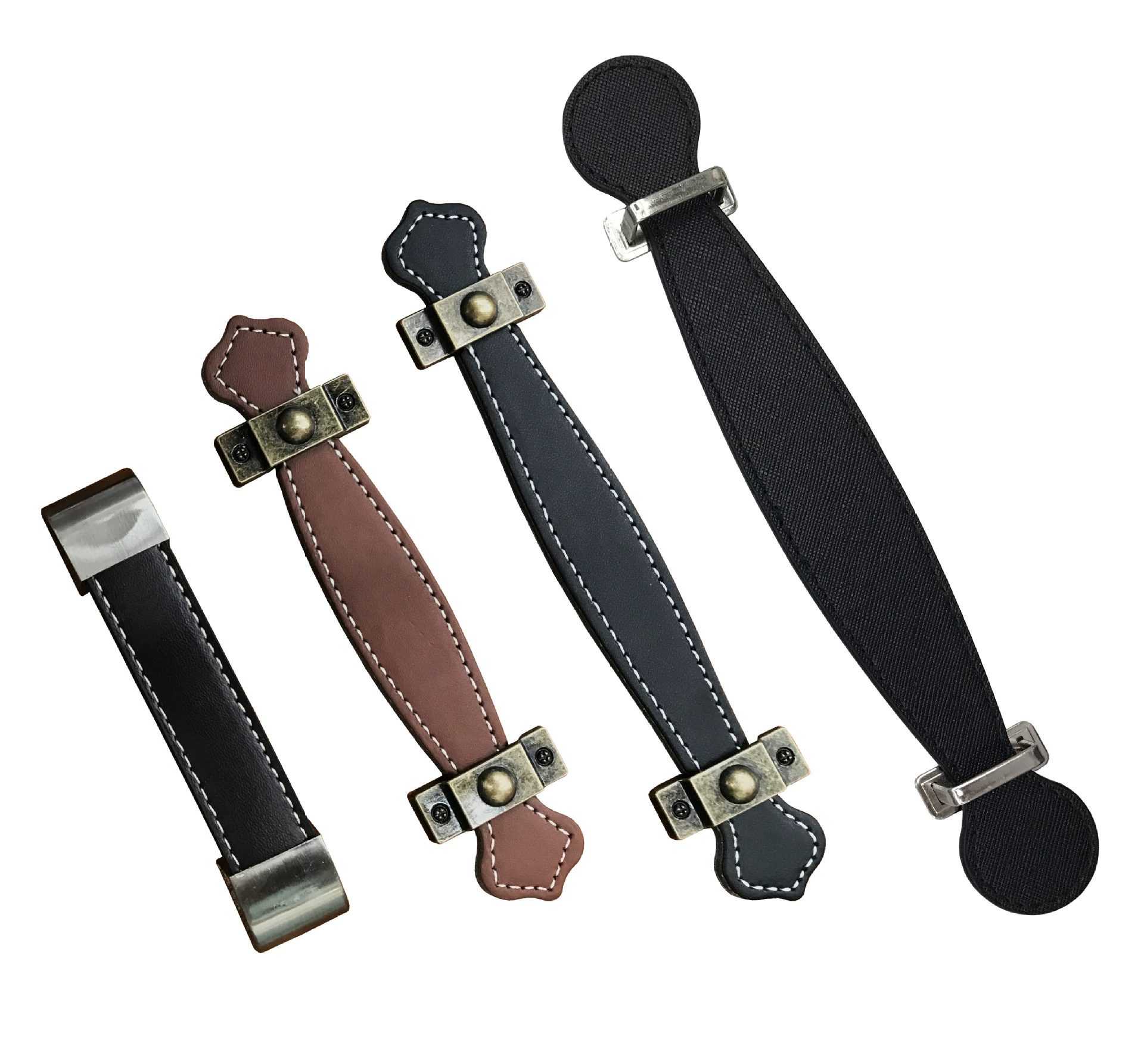 Кожаная ручка кожаный чехол сумка PU кожаная ручка ящика Дверная ручка шкафа черная коричневая кожаная ручка оптом