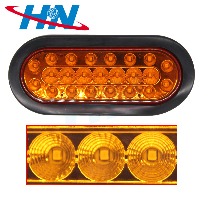 Naranja LED Universal camión luz trasera luz de señal de freno luz de advertencia