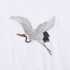 Men's summer physiological T-shirt, with embroidery, with short sleeve, Chinese style, oversize