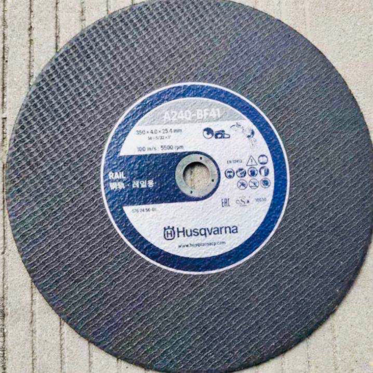 Husqvana原装无齿切割片，消防比武选用