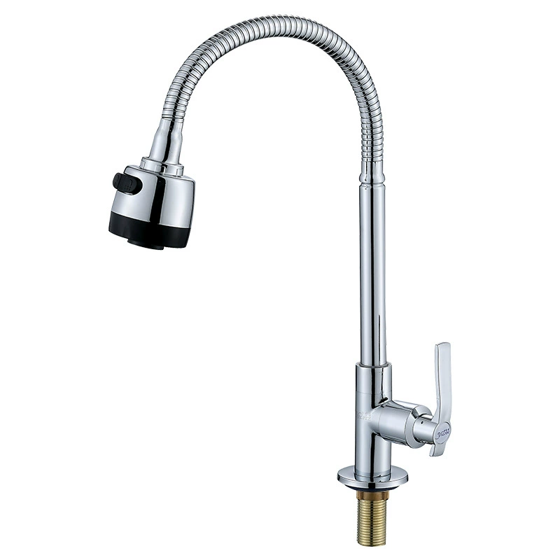 Custom copper kitchen basin shower faucet universal rotatable single cold basin adjustable basin faucet