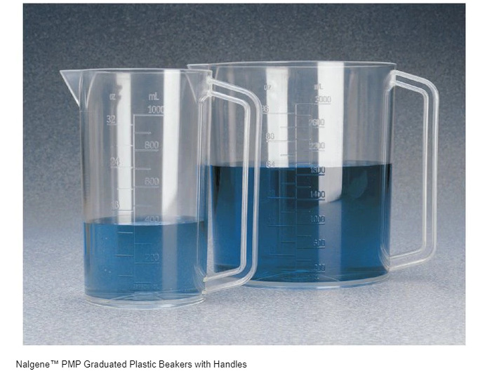 1223-3000 耐洁Nalgene带手柄3000ml烧杯聚甲基戊烯PMP带刻度量筒