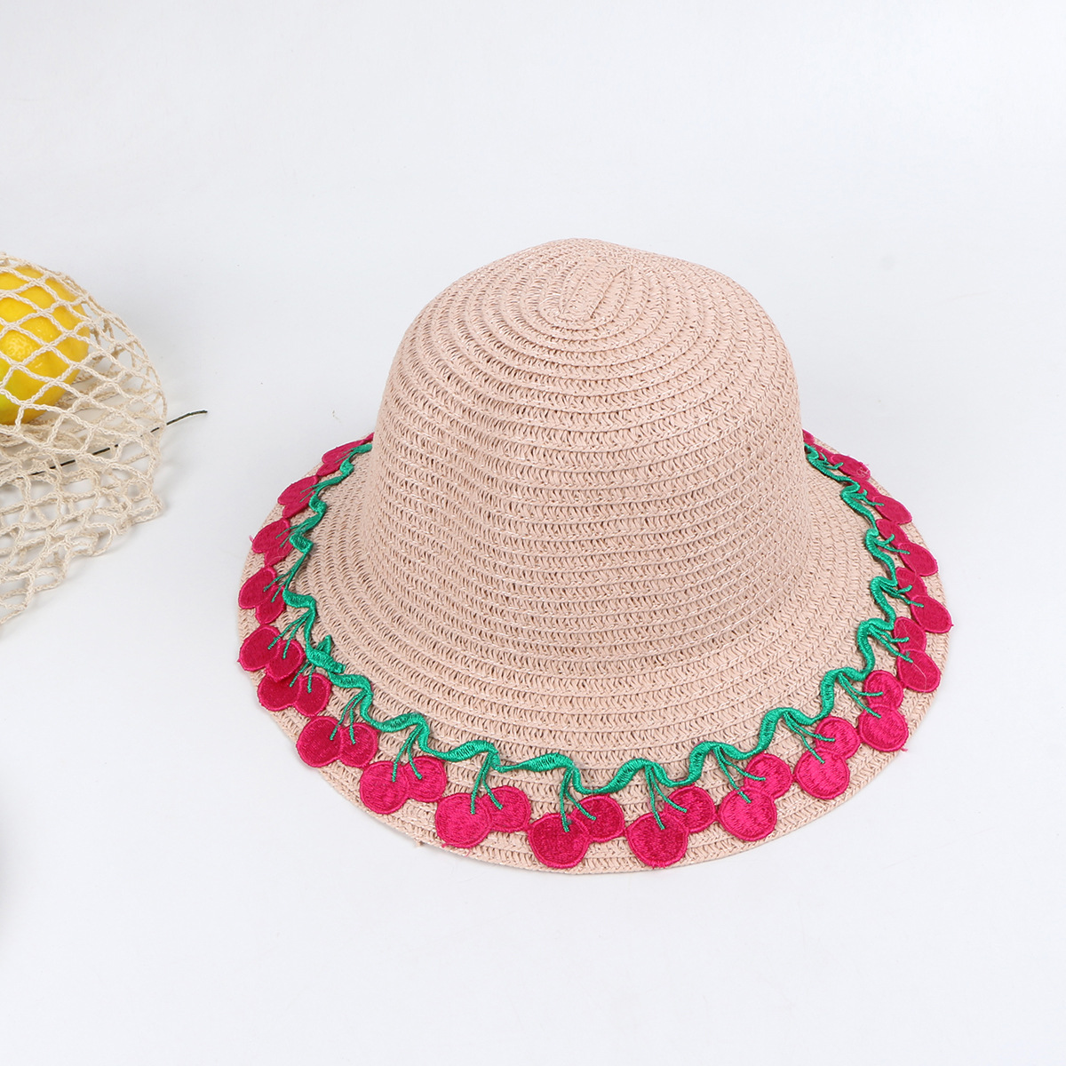 Summer Children's Straw Hat Female Baby Hat Sunscreen Sun Hat Beach Big Eaves Straw Sun Hat Kids Outdoor display picture 9