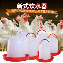 注空养鸡饮水器雏鸭小鹅鸽用家禽养殖设备自动给水壶喂水桶槽塑料