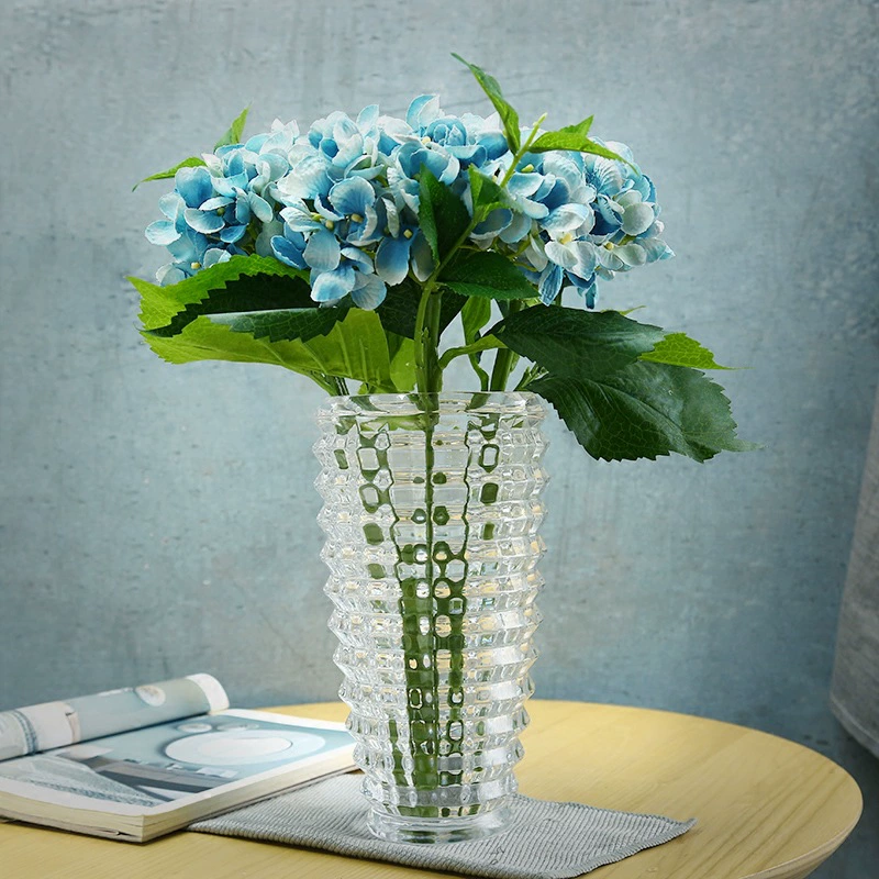 Европейский стиль креативная Хрустальная стеклянная прозрачная ваза журнальный столик украшение для гостиной украшение дома гидропонная утолщенная ваза