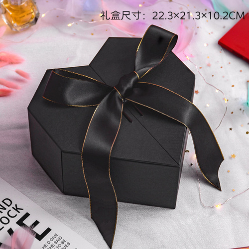 Factory Pink Wedding Favors Candy Chocolate Packaging Box Heart-shaped Valentine's Day Gift Box