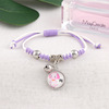 Cartoon beaded bracelet for beloved suitable for men and women, simple and elegant design, Korean style