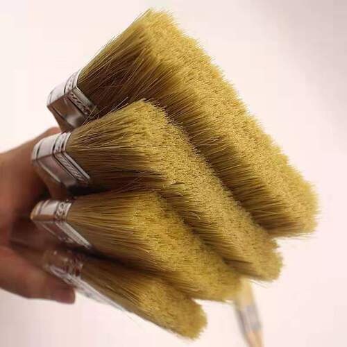 Cleaning dust sweep brush, brown bristle brush, bristle paint brush, barbecue brush, bristle brush, bristle brush, marine long bristle brush