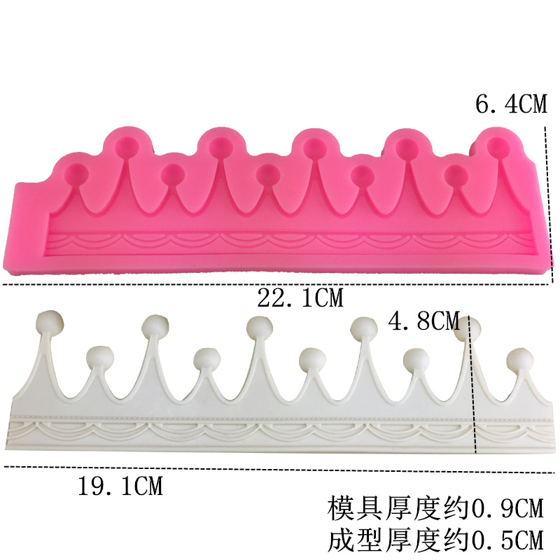 Crown Mold Силиконовая форма ручной поворот сахарного торта