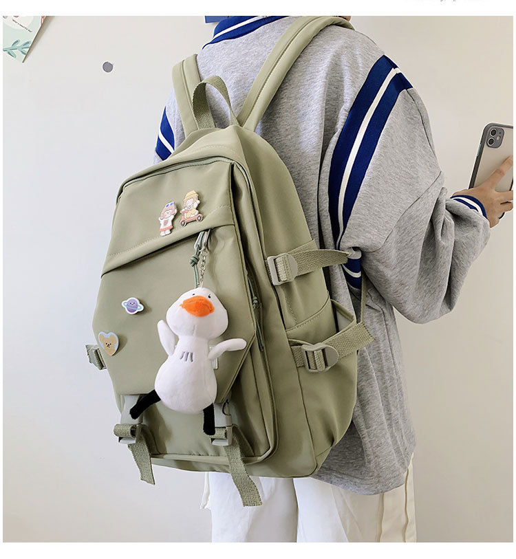 Backpack 2020 New Korean Style High School Junior High School Student Schoolbag Female Large Capacity Couple Travel Backpack Male display picture 45