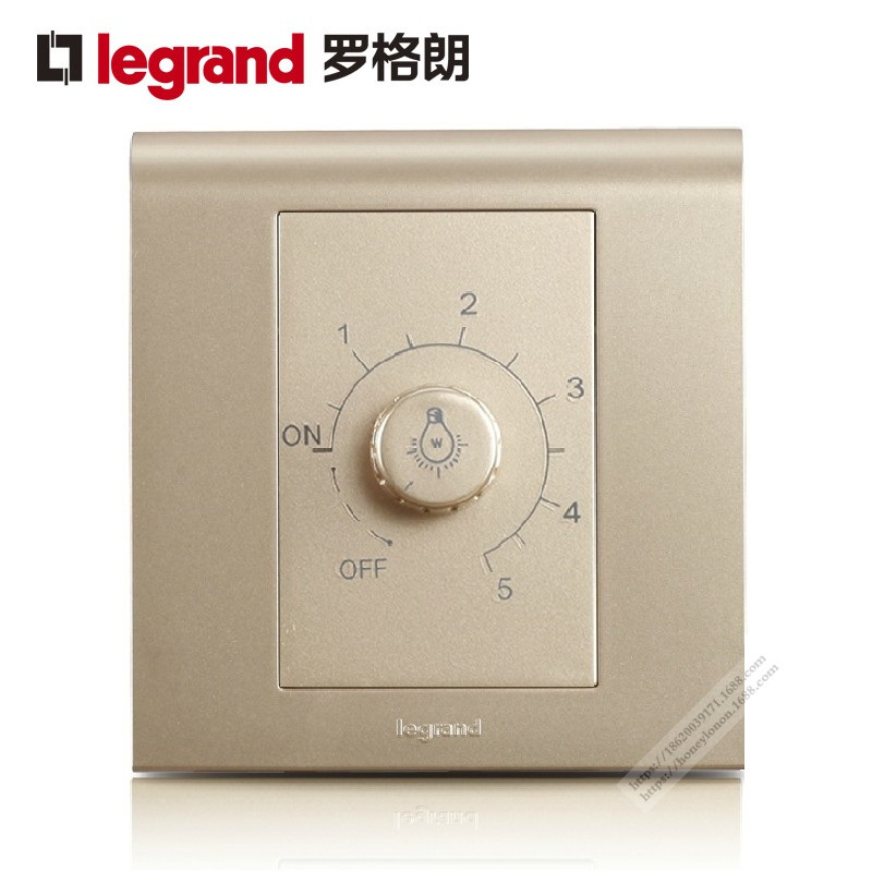 Legrand/罗格朗 K5（漫金色）630W调光开关（漫金色）K5/M2-C2