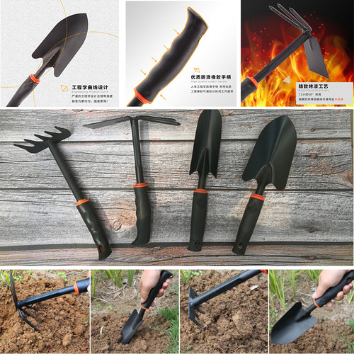 Gardening Tool Set for Homeowners, Small Flower Planting Shovel, Garden Tool Kit, Small Iron Trowel, Vegetable Planting, Succulent, Thickened Stainless Steel Hoe