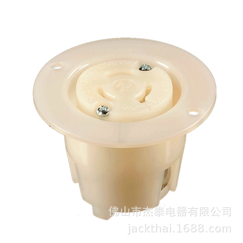 Locking Flanged Outlet NEMA L6-15R音响舞台机箱插座 法兰插座