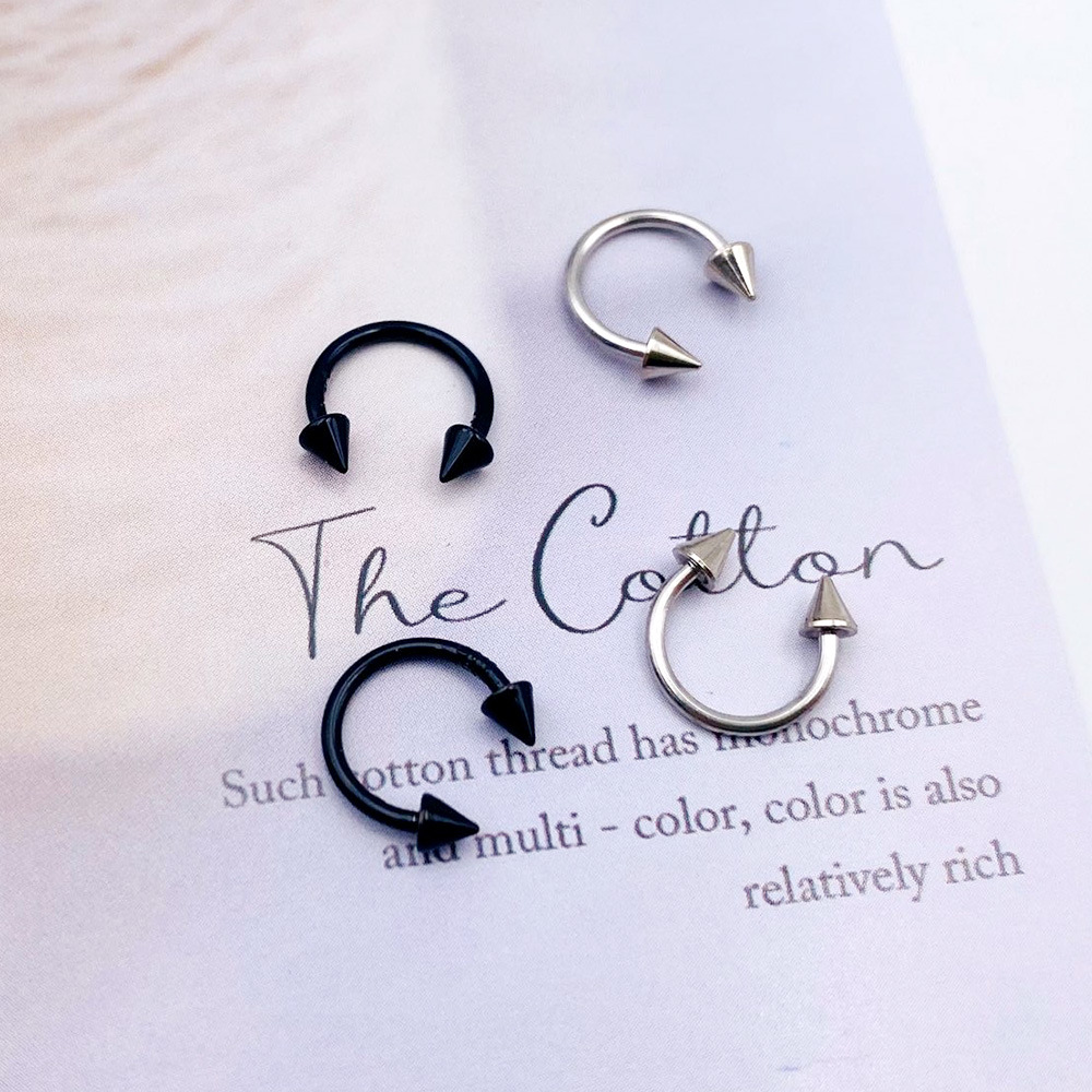 Simple Style C Shape Stainless Steel Plating Nose Studs display picture 4