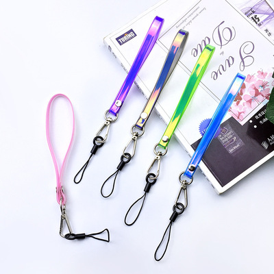 2019 new pattern Symphony Lanyard plastic cement Discoloration Phone rope Removable Jewelry Key buckle wholesale
