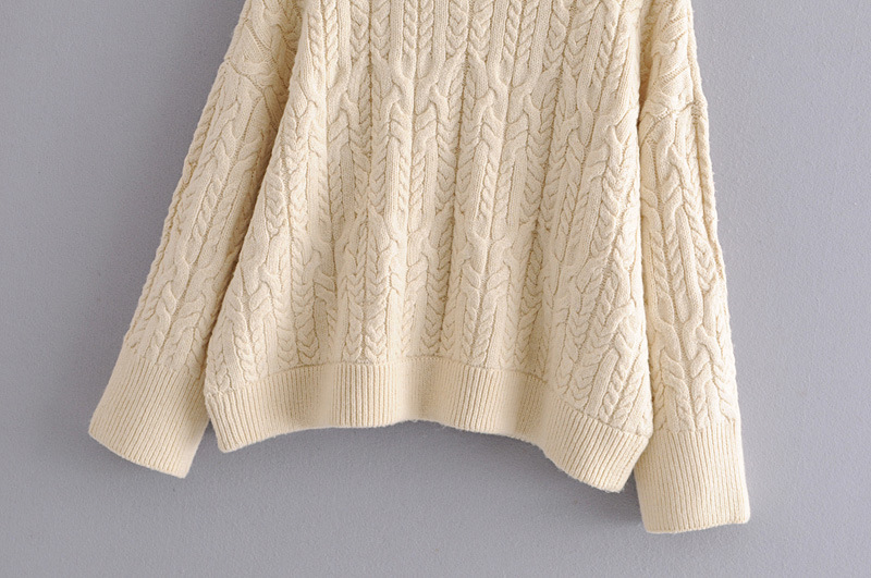 autumn eight-strand women s knitted turtleneck sweater  NSAM6914