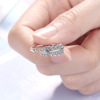 Fresh fashionable ring, zirconium, universal adjustable jewelry, Japanese and Korean, simple and elegant design
