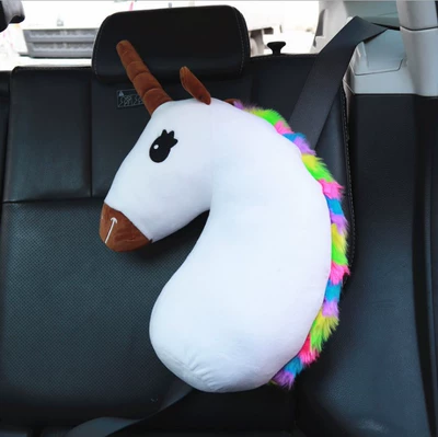 Headrest – pillow - white-unicorn-left-seat