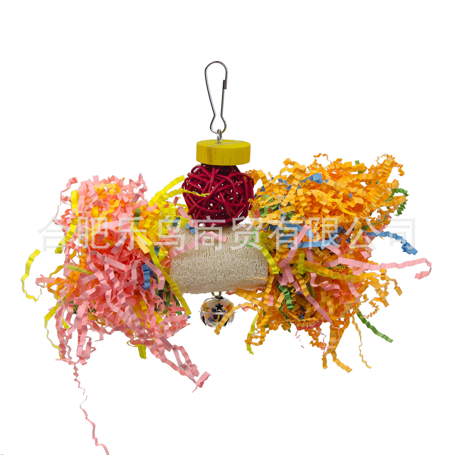 Loro suministros juguete pájaro juguete papel de seda juguete traje cepillado hierba juguete 5 piezas Set 115g