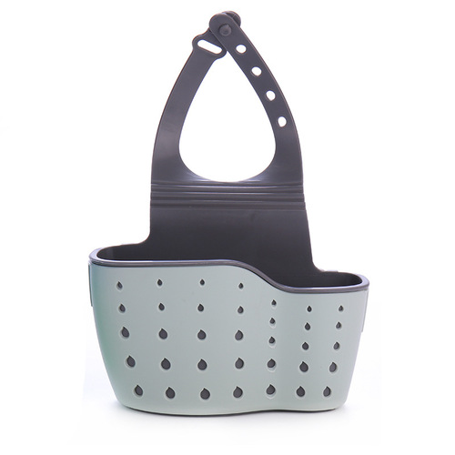 Home kitchen adjustable snap sink hanging basket sink storage hanging bag sponge rack faucet drain