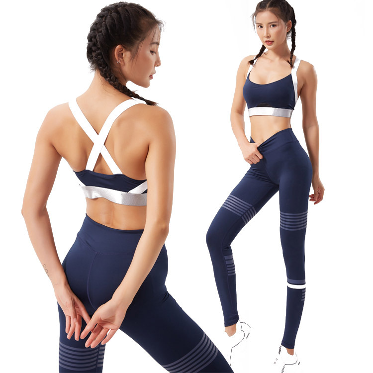 Yoga Tracksuits Running Offset Fitness Vest Two Piece Set