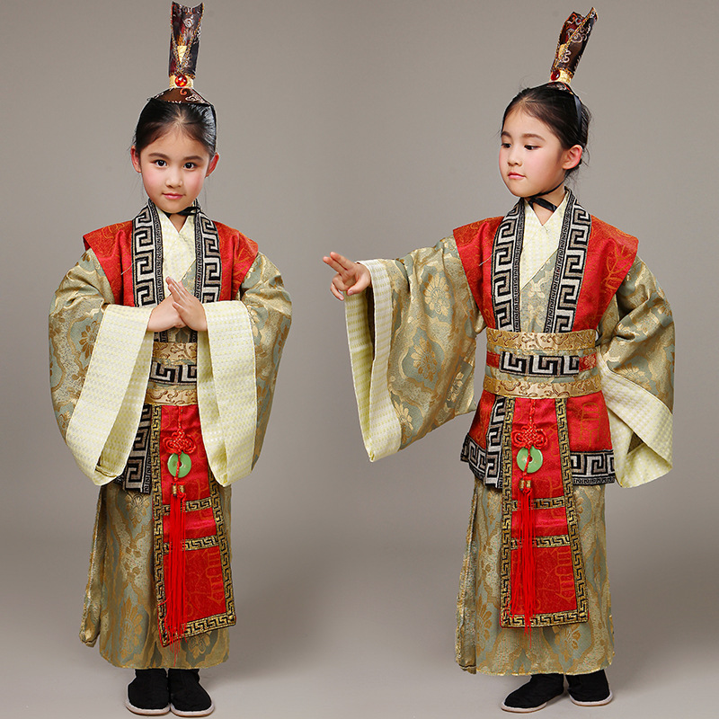 三國秦漢兒童古代大臣官員丞相舞台演出服古裝影樓太子服