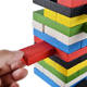 Pine stacked high building blocks 54 children's digital color stacked puzzle wooden early education toys manufacturers wholesale