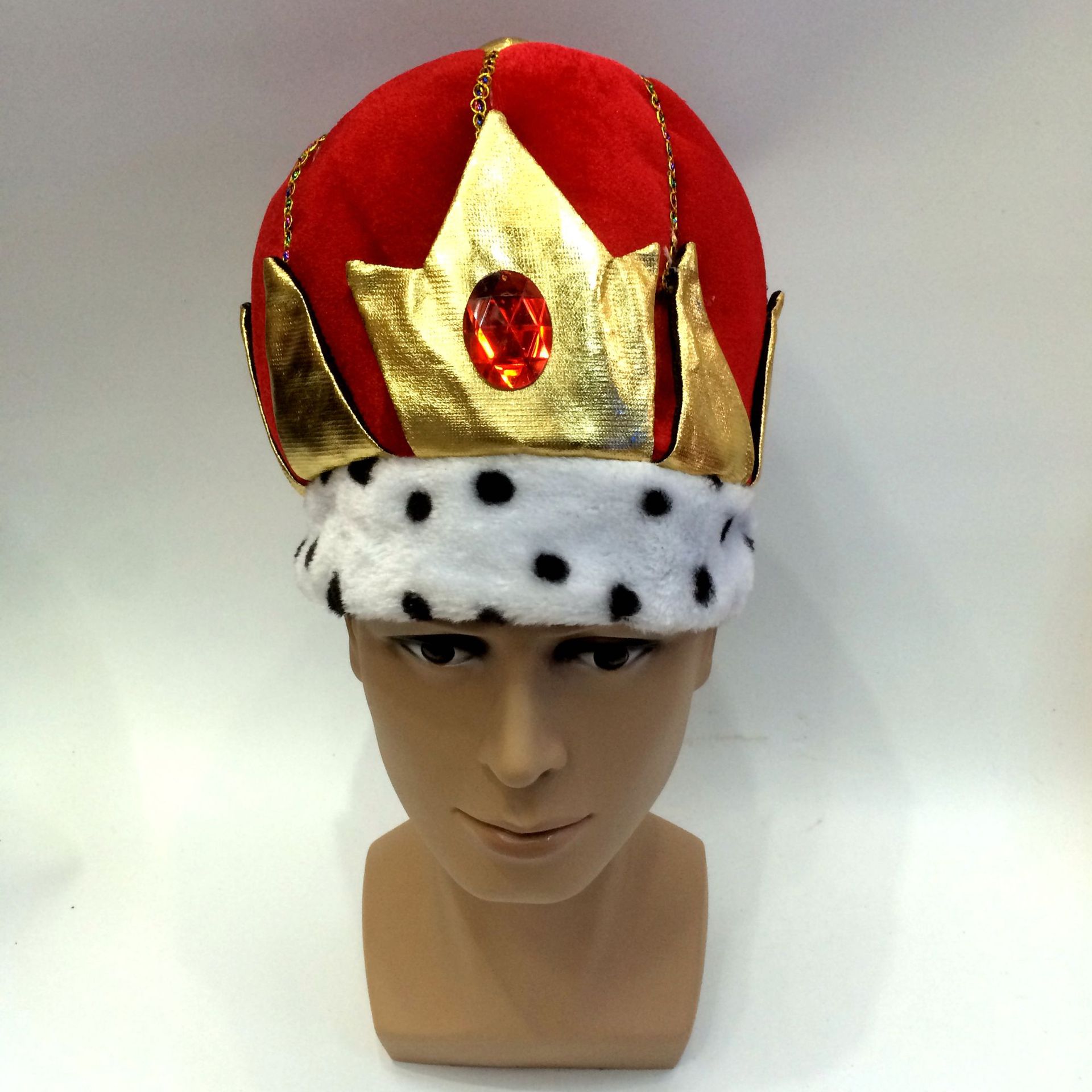 Qianfang Festival Wig Hat king hats Hat Masquerade Ball cosplay Hat Festival Hat Factory 2443 detail image 5