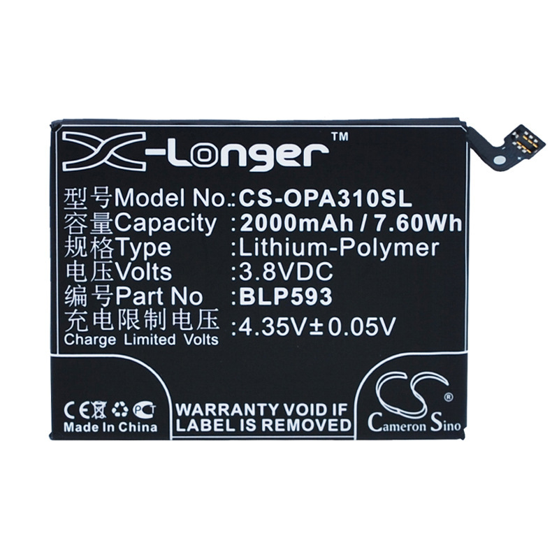厂家直供CS适用欧珀A31 A31C A31T A31U A31T/U BLP593手机电池