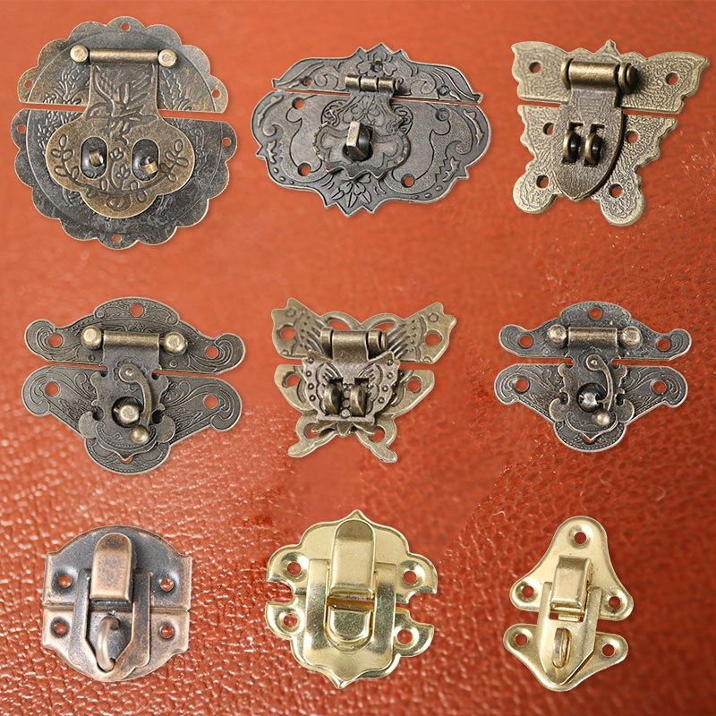 包装盒配件 五金箱扣锁扣挂锁老式锁扣 铁皮扣 盒扣 木盒锁扣批发|ms