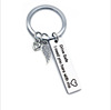 DIY stainless steel keychain Drive Safe Handsome. I love you