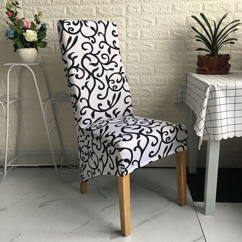 白加黑后背大斜摆椅套