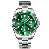 保西尼 Черные водонепроницаемые мужские часы, швейцарские часы, циферблат