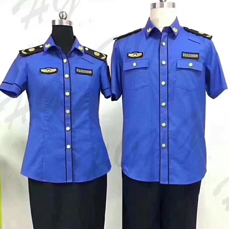 夏季新式城市保安综合物业酒店管理夹克短袖衬衫长短袖外衬内衬男