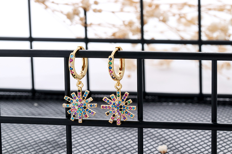 European And American Fashion Colorful Zircon Earrings A Variety Of Creative Personality Pineapple Cactus Earrings Diy Ear Studs Earrings For Women display picture 48