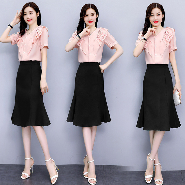 2020 new summer fashion two piece professional suit