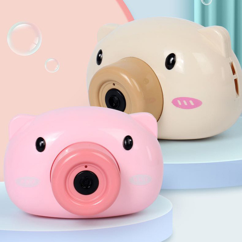 抖音网红同款小猪泡泡机 全自动电动泡泡照相机少女心吹泡泡玩具|ms