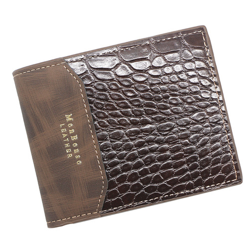 New men's wallet fashionable coin purse hot stamping printed wallet men's short pu wallet wholesale factory direct supply