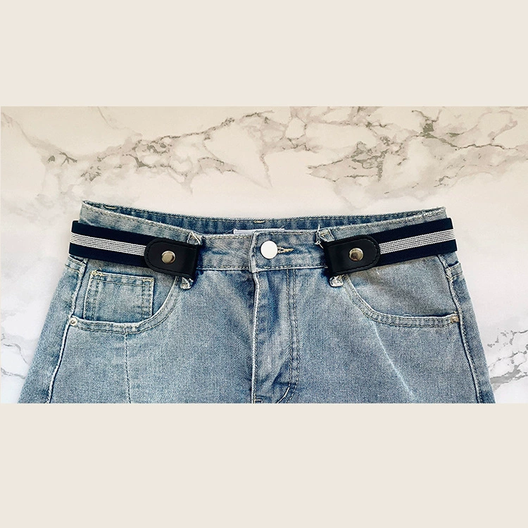 Men's elastic invisible belt, woven universal jeans