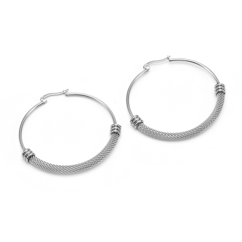 Circle Pattern PVD Coated 18K Gold Real Gold Plated Circle 303 Stainless Steel 304 Stainless Steel Simple Style Waterproof Non Tarnish 304 Stainless Steel Choker