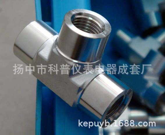 供应优质模锻不锈钢体高压内螺纹三通、内丝三通有质保